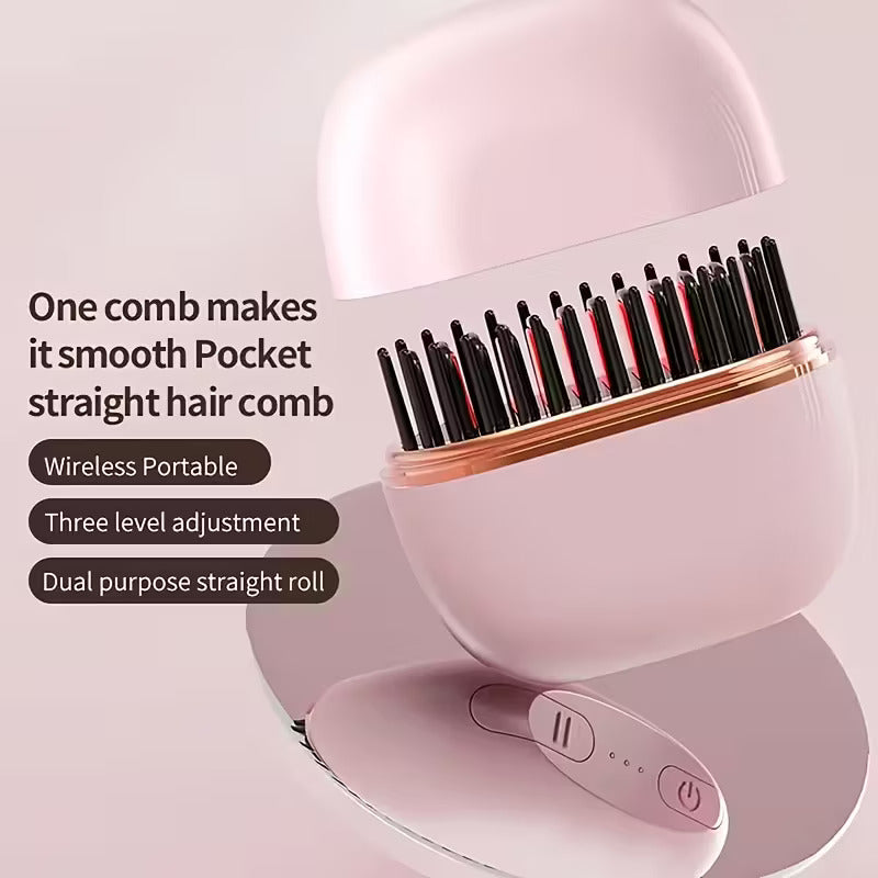 MEDIVIO Brush Portable Hair Straightening Comb